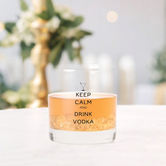 Keep Calm and Drink Vodka Whisky Glas