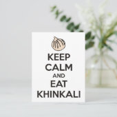 Keep calm and eat khinkali briefkaart (Staand voorkant)