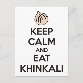 Keep calm and eat khinkali briefkaart
