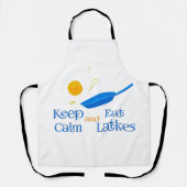 Keep Calm and Eat Latkes Schort (Voorkant)