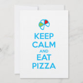 Keep Calm and Eat Pizza 1 Kaart (Voorkant)