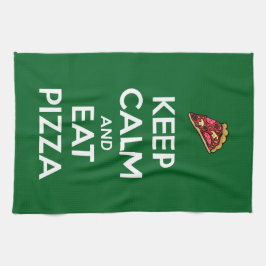 Keep Calm and Eat Pizza 2 Theedoek