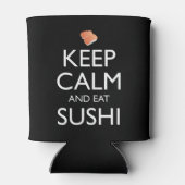 Keep Calm And Eat Sushi Blikjeskoeler (Achterkant)