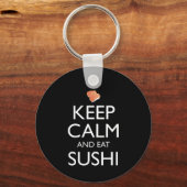 Keep Calm And Eat Sushi Sleutelhanger (Achterkant)