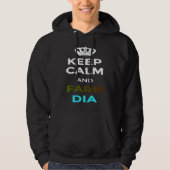 Keep Calm and Farm Dia Mine and Craft gaming PC co Hoodie (Voorkant)