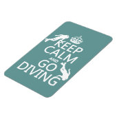 Keep Calm and Go (duiken) Duiken (alle kleuren) Magneet (Linkerzijde)
