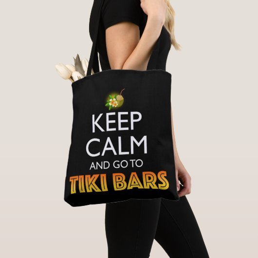 Keep Calm And Go To Tiki Bars Draagtas (Dichtbij)