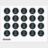 Keep Calm and Hodl FTX munt Ronde Sticker (Vel)