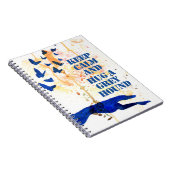 Keep Calm and Hug a Greyhound (a406) Notitieboek (Rechterzijde)