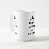 Keep Calm and Kayak Coffee Mok (Voorkant links)