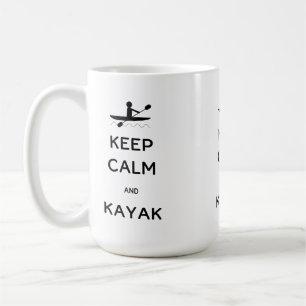 Keep Calm and Kayak Coffee Mok