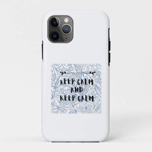Keep calm and keep calm Case-Mate iPhone case (Achterkant)