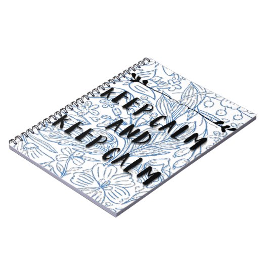 Keep calm and keep calm notitieboek (Linkerzijde)