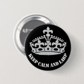 Keep Calm and Larp Diamond Crown Button (Voorkant /achterkant)