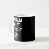 Keep Calm And Let Bob Fix It Funny D Name Gift Koffiemok (Voorkant links)