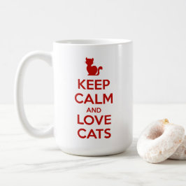 Keep Calm and Love Cats Koffiemok