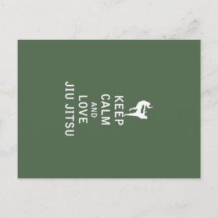 Keep Calm and Love Jiu Jitsu Briefkaart