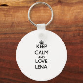 Keep Calm and Love Lena Sleutelhanger (Voorkant)