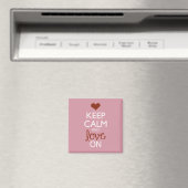 "Keep Calm and Love On" Magneet (Insitu (Vaatwasser))