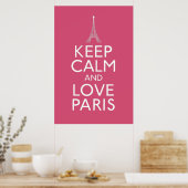 Keep Calm and Love Paris Poster (Keuken)