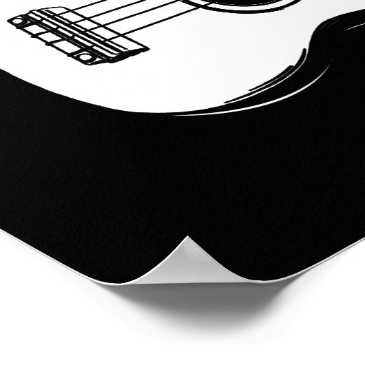 Keep Calm and Play Ukulele for Music Lover Poster (Hoek)