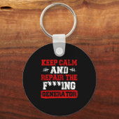 Keep Calm And Repair The Generator Video Game  Sleutelhanger (Voorkant)