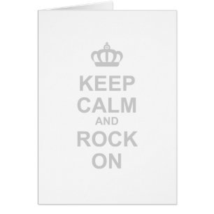 Keep Calm and Rock on - Rocker Emo Punk Gothic Mus