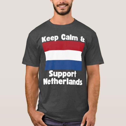 Keep Calm and Support Netherlands boy T-shirt (Voorkant)