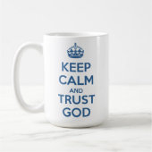 Keep Calm and Trust God Koffiemok (Links)