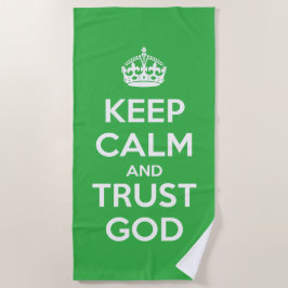 Keep Calm and Trust God Strandlaken