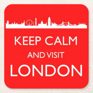 Keep Calm and Visit London Onderzetter