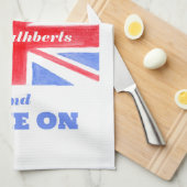 Keep Calm Bake On Union Jack British Flag  Theedoek (Quarter Fold)