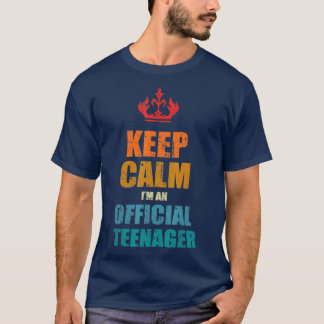 Keep Calm Birthday Official 13th Funny Girl T-shirt