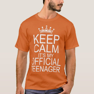 Keep Calm Birthday Officier 13th Funny Girl T-shirt