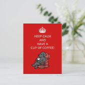 Keep Calm Black Labrador Briefkaart (Staand voorkant)