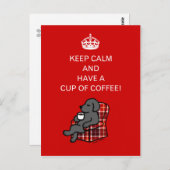 Keep Calm Black Labrador Briefkaart (Voorkant / Achterkant)