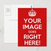 Keep Calm Briefkaart (Voorkant / Achterkant)