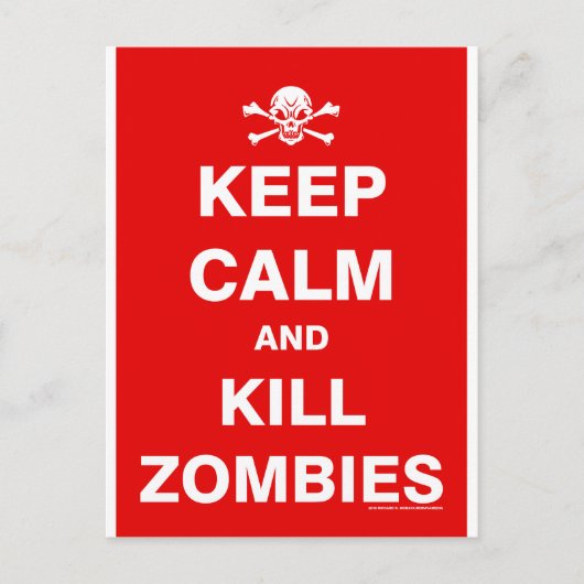 Keep Calm Briefkaart (Voorkant)