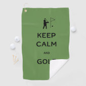 Keep Calm en Golf Golfhanddoek (Insitu)