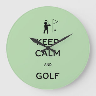 Keep Calm en Golf Grote Klok