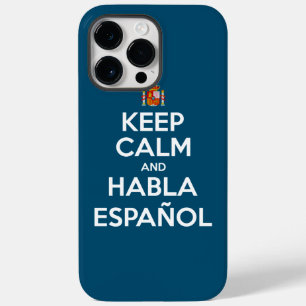 Keep Calm en Habla Español Case-Mate iPhone 14 Pro Max Hoesje