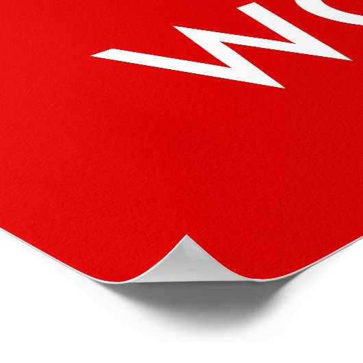 Keep Calm- en Jouw tekst-Posters Poster (Hoek)