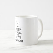 KEEP CALM EN LOVE HAWAII KOFFIEMOK (Voorkant rechts)