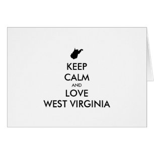 KEEP CALM EN LOVE WEST VIRGINIA