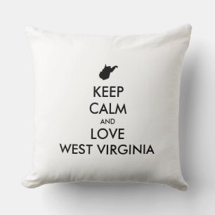 KEEP CALM EN LOVE WEST VIRGINIA KUSSEN