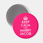 Keep Calm en Marry Jacob Magneet (Voorkant / Achterkant)
