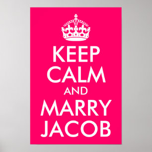 Keep Calm en Marry Jacob Poster
