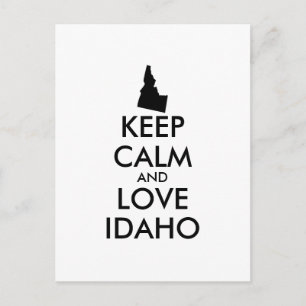 KEEP CALM EN VERLIES IDAHO BRIEFKAART