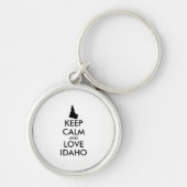 KEEP CALM EN VERLIES IDAHO SLEUTELHANGER (Voorkant)