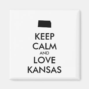 KEEP CALM EN VERLIES KANSAS MAGNEET